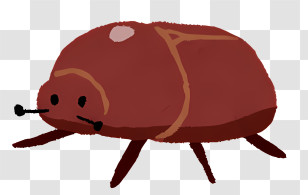 Insect - Adorable Cartoon Bug In Minimal Style Transparent PNG
