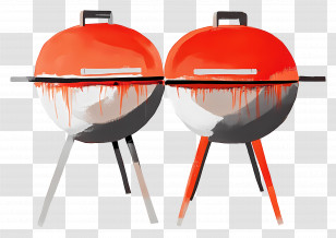 Barbecues - Red Barbecue Grills For Outdoor Cooking Transparent PNG