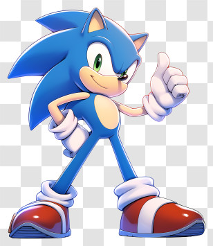 Sonic 3d - Blue Hedgehog Giving Thumbs Up Transparent PNG