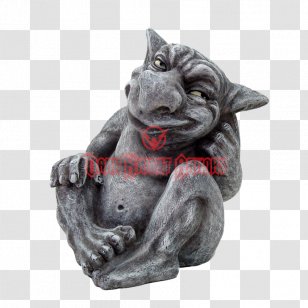 Gargoyle Sculpture Statue Grotesque Gothic Art - Figurine Transparent PNG