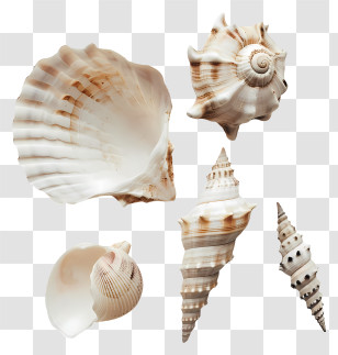 Seashell - Beautiful Seashell Collection Illustration Transparent PNG