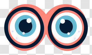 Googly Eyes - Cartoon Eyes Icon Transparent PNG