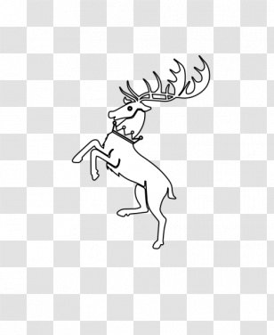 Reindeer Stencil Template Pattern - Monochrome Photography Transparent PNG