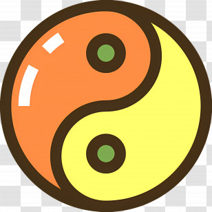 Yin Yang - Colorful Yin-Yang Symbol Illustration For Balance Concept Transparent PNG