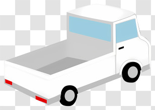 Truck - White Pickup Truck Illustration Transparent PNG