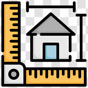 Construction Drawing - House Measurement Tools Transparent PNG