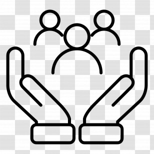 Family - Hands Protecting People Symbol Transparent PNG