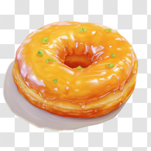 Donut
 - Caramel-Glazed Donut Artwork Transparent PNG