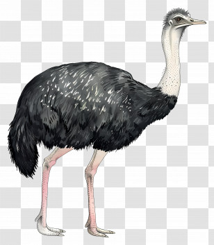 Ostrich - Realistic Illustration Of An Ostrich Transparent PNG