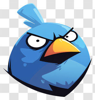 Angry Birds - Angry Blue Bird Transparent PNG