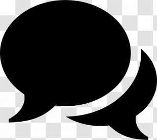 Speech Balloon Clip Art - Silhouette - Plaquinhas Outline Transparent PNG