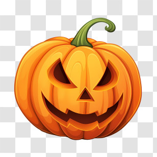 Jack O Lantern - Scary Carved Pumpkin For Halloween Transparent PNG