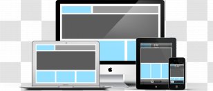 Responsive Web Design Mockup Handheld Devices Psd - Electronics Transparent PNG