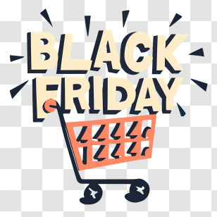 Black Friday - Black Friday Shopping Creative Design Transparent PNG