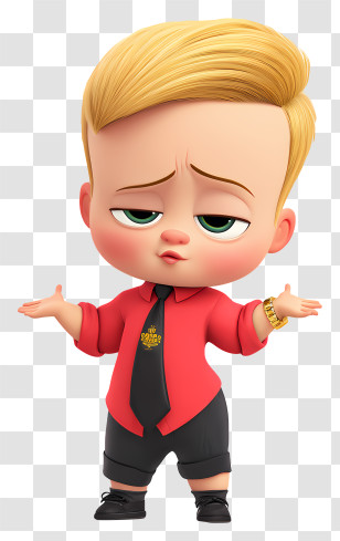 Boss Baby - Smug Baby Boss Cartoon Transparent PNG