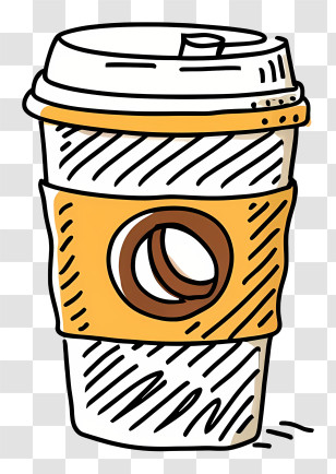 Coffee Cup - To-Go Coffee Cup Illustration Transparent PNG