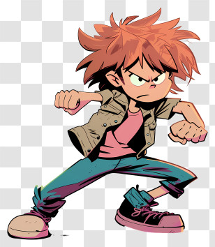 Scott Pilgrim - Boy In Fighting Stance Transparent PNG