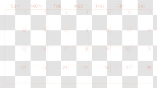 February 2026 Calendar - Monthly Calendar Layout Transparent PNG