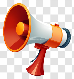 Megaphone - Bright Megaphone For Announcements Transparent PNG