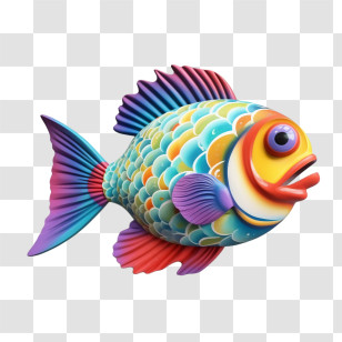 Fish - Tropical Colorful Fish Illustration Transparent PNG