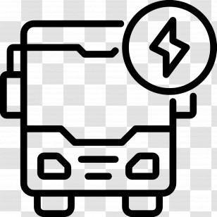 Electrical Bus - Electric Bus Simple Icon Transparent PNG