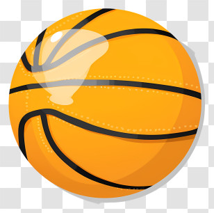 Basketball - Yellow Basketball Icon Transparent PNG