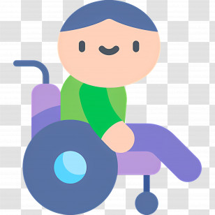 Disabled People - Person In A Wheelchair Transparent PNG
