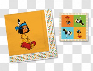 Cloth Napkins Yakari Mug Plate Party - Comics - Indianer Transparent PNG
