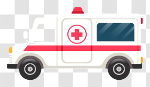 Cartoon Ambulance Car - Ambulance Vehicle Icon For Emergency Services Transparent PNG