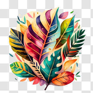 Autumn Tree Leaf - Colorful Autumn Leaves Illustration Transparent PNG