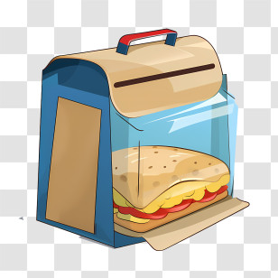 Food Delivery Bag - Sandwich Packaged For Convenience Transparent PNG