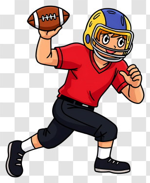 American Football Player - Football Player In Action Transparent PNG
