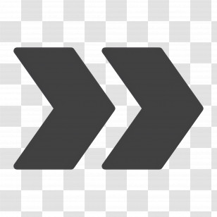 Arrow Head - Double Right Arrow For Navigation Transparent PNG