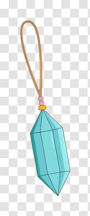 Arrow - Blue Crystal Pendant Necklace Transparent PNG