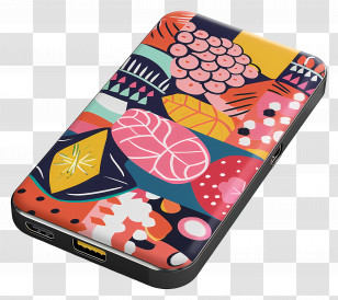 Portable Charger - Colorful Portable Hard Drive Transparent PNG