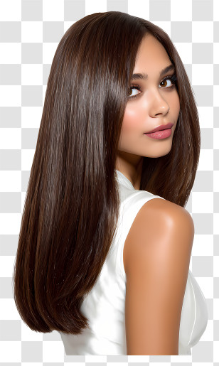 Brazilian Blowout Day - Woman With Long Hair Transparent PNG