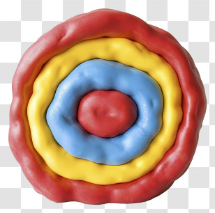 Rubber Circle - Colorful Target Illustration Transparent PNG