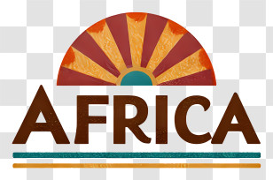 Africa Logo - Retro Africa Travel Logo Transparent PNG