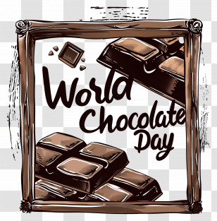 World Chocolate Day - World Chocolate Day Celebration Poster Transparent PNG