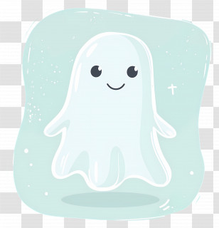 Cute Ghost - Cute Cartoon Ghost For Halloween Transparent PNG