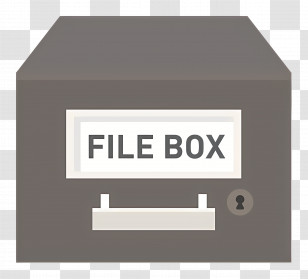 File Box - File Box For Document Storage Transparent PNG
