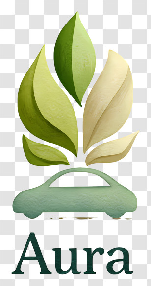 Aura Logo - Aura Green Eco Car Logo Transparent PNG