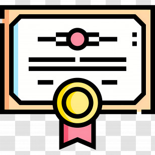 Certificate Template - Certificate Design With Ribbon Transparent PNG