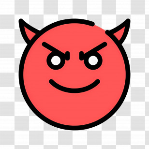 Devil Emoji - Devil Face Emoji Transparent PNG