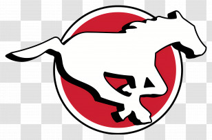 Calgary Stampeders Logo - Running Horse Silhouette Logo Transparent PNG