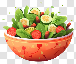 Fresh Vegetables - Colorful Fresh Vegetable Salad In Bowl Transparent PNG