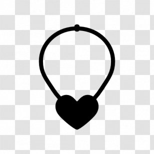 Incandescent Light Bulb Clip Art - Black And White - Necklace Vector Transparent PNG