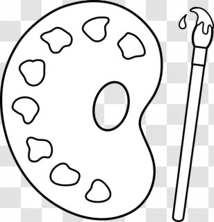 Palette Color Paint Clip Art Brush Can Cliparts Transparent Png