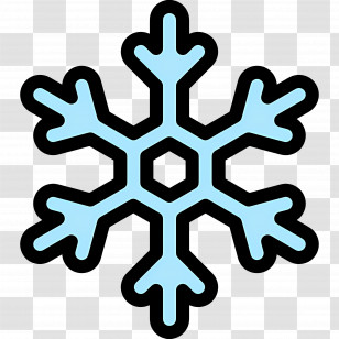 Snowflake - Blue Snowflake Icon Transparent PNG