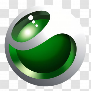 Sony Ericsson Logo - Glossy Green Sphere Icon Transparent PNG